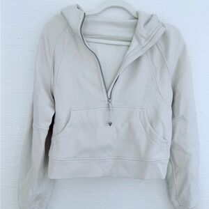 Sold Out Lululemon Oversized Half Zip Scuba White Opal